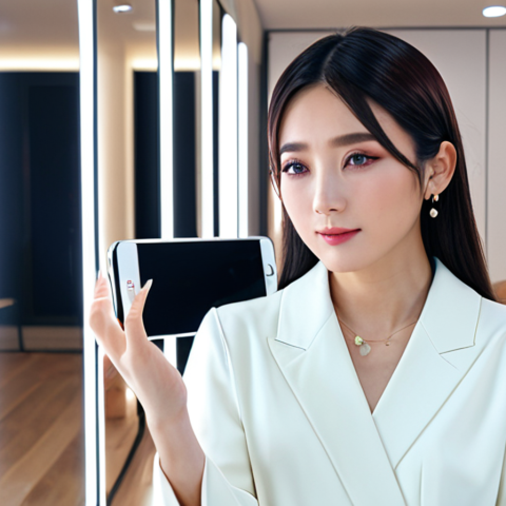 SNS Beauty Influencer**
"A young, professional Japanese woman, fully clothed in stylish, modest street fashion, recording a makeup tutorial video in a bright, modern apartment with professional lighting, safe for work, appropriate content, perfect anatomy, natural pose, well-formed hands, proper finger count, family-friendly, high-resolution digital art."
**