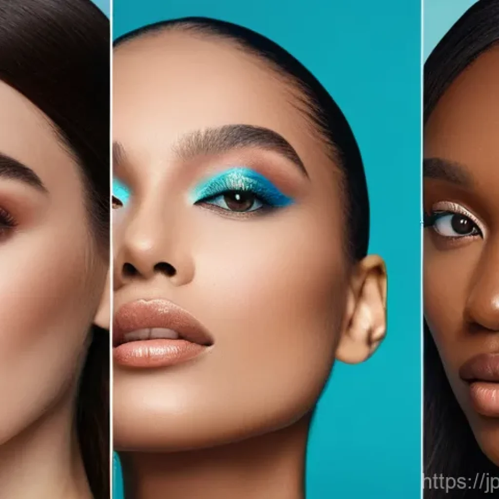 뷰티컨설턴트 초보자를 위한 팁 - Here are three detailed image prompts in English, designed to capture the essence of a beauty adviso...