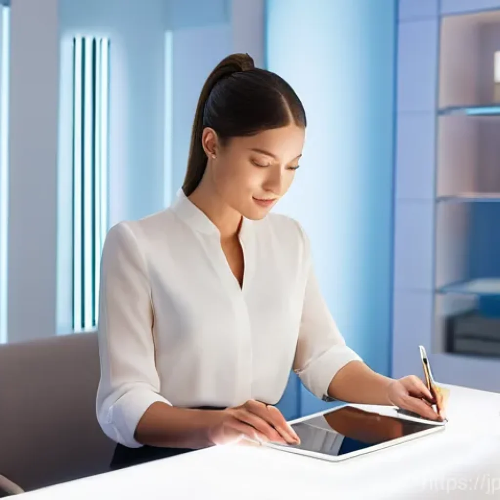 뷰티컨설턴트 협업 프로젝트 사례 - **Prompt:** A modern, brightly lit beauty consultation room. A professional female beauty consultant...