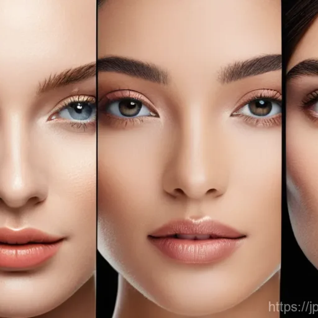 뷰티컨설턴트 산업 이슈 분석 - Here are three detailed image prompts for generating images related to the evolving role of beauty c...